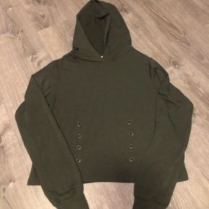 Green hoodie